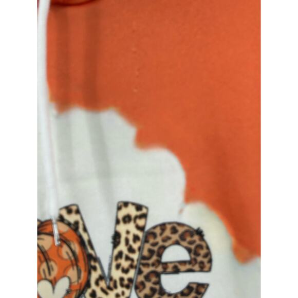 Love Fall Y’all Orange White Women’s size Large Sweatshirt - Picture 8 of 9